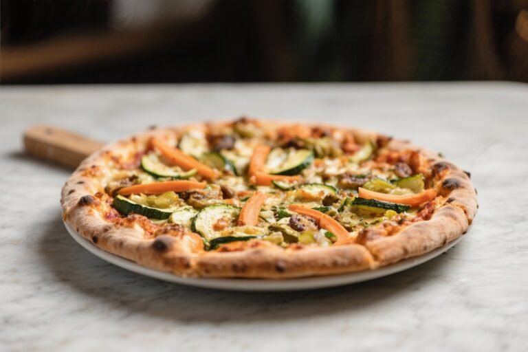 Deliciosa Pizza Vegetariana De Calabacín Y Zanahoria Receta – Fácil, Colorida Y Sabrosa